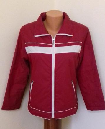 Červená prechodná bunda (nová), 36 / m