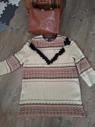 Pletené saty zara trafaluc collection, zara,m