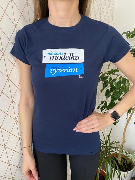 Tričko s nápisom ,,modelka,,, l