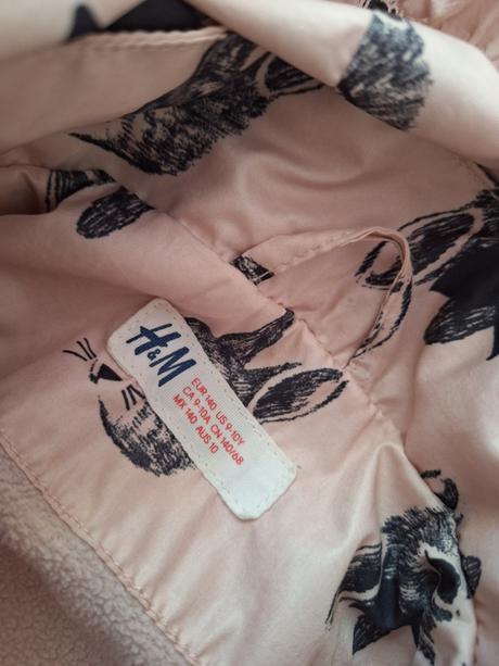 Zateplena bundicka, h&m,140