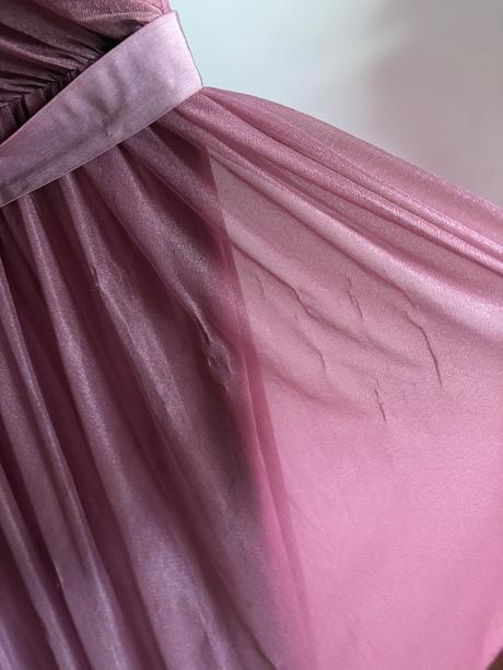 Ružové dlhé spoločenské šaty, m