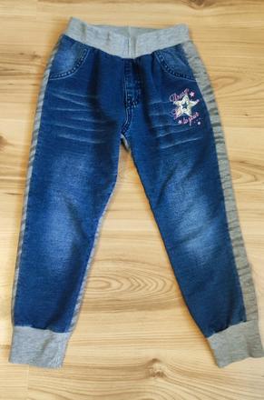 Hrubšie tepláky pre dievčatko, 110