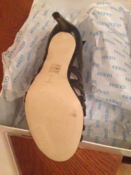 Guess sandále black vel.36 pc 188 eur, guess,36