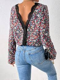 Kvietkovaná blúzka veľ.m, m