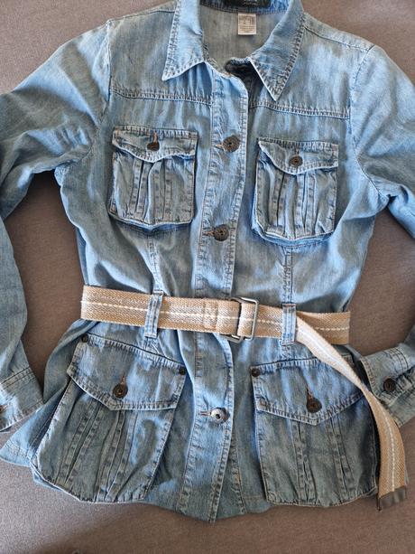 Džínsová košeľa/ sako     s/m    2+1zadarmo, m