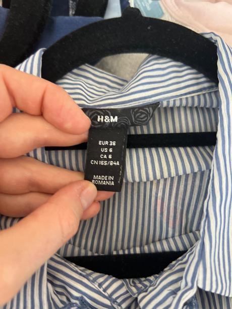 Pruzkovana priehladna bluzka s maslou, h&m,s