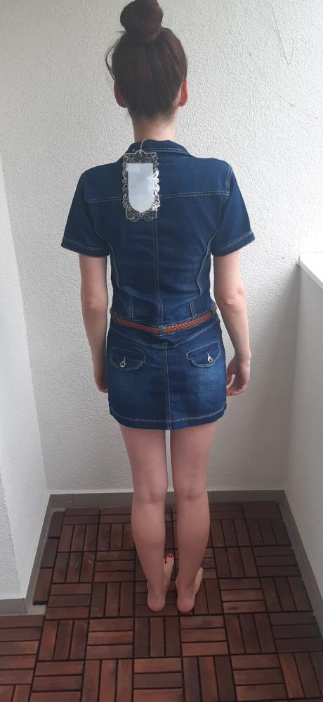 Dámske rifľové šaty, 38 / m