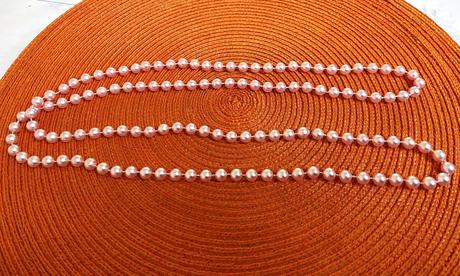 Perlový náhrdelník 120 cm, 