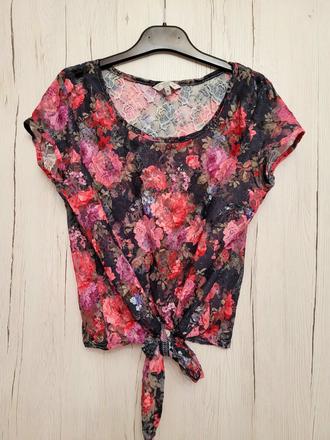 Kvietkový top, tričko, new look,m