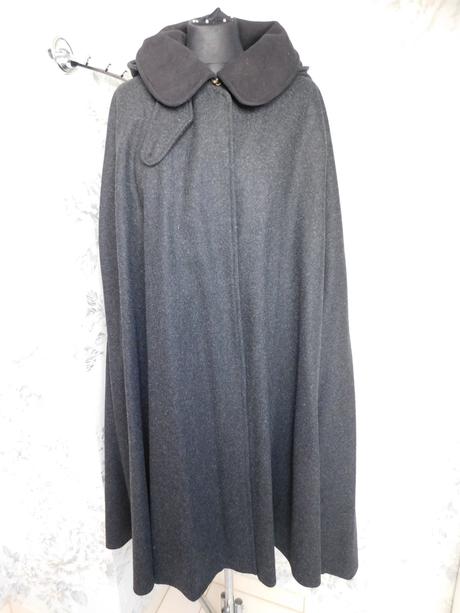 Luxusne panske vlnene glamurne pončo/kabat, l / m / s / xl