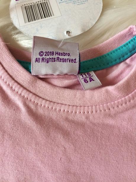 Dievčenské tričko my little ponny - fialové., hasbro,104