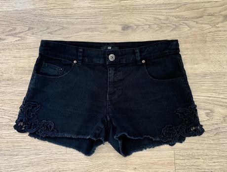 Rifľové kraťasy, h&m,34