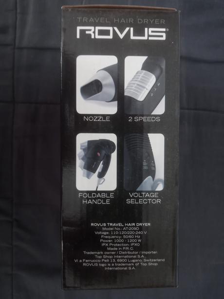 Cestovný fén rovus, 