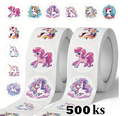 Nálepky jednorožec (500ks), 
