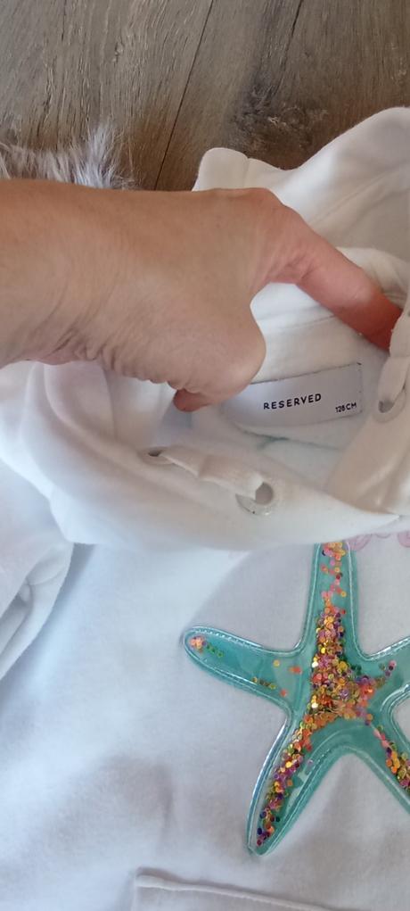 Mikinove šaty reserved 128 biele, reserved,128