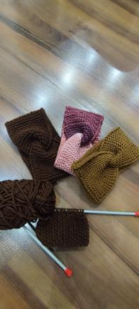 Pletená čelenka, m