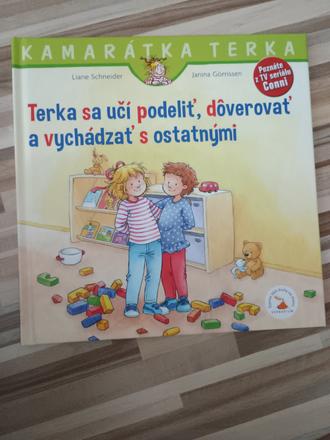 Kniha terka sa učí podeliť s ostatnými,