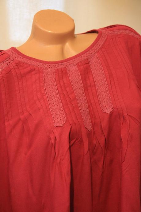 Viskózová bordová blúzka, xxl, xxl