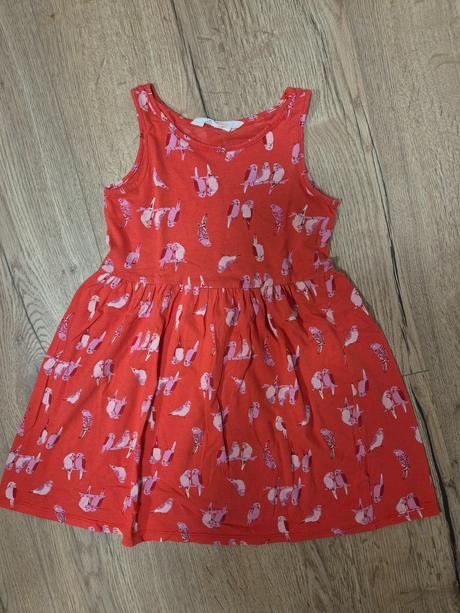Šaty na ramienka s papagájmi, h&m,122