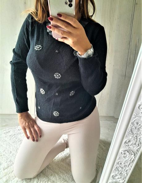 Dorothy perkins svetrík s kamienkami-s/m, s