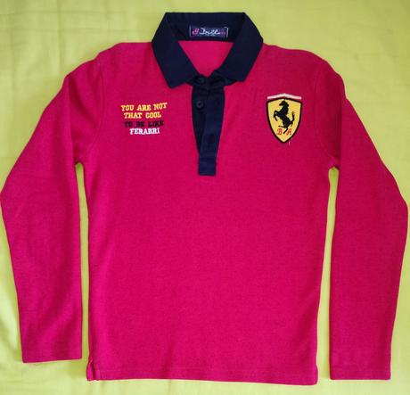 Pletené polo tričko ferrari, 140/146, 140
