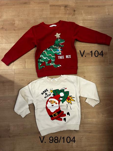 Vianočná mikina/sveter vel 98/104, h&m,98