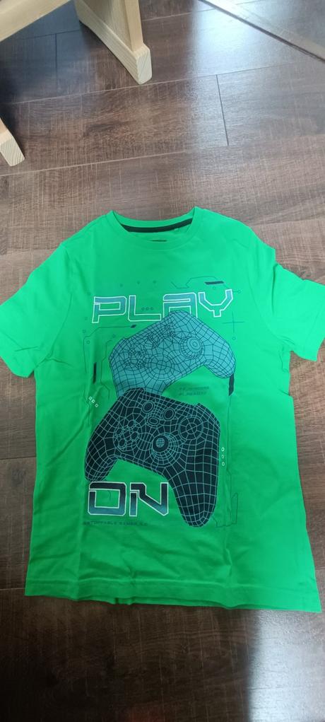 3 tričká krátky rukáv, f&f,128