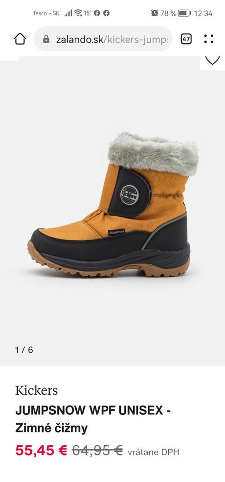 Zimné čižmy kickers, kickers,33