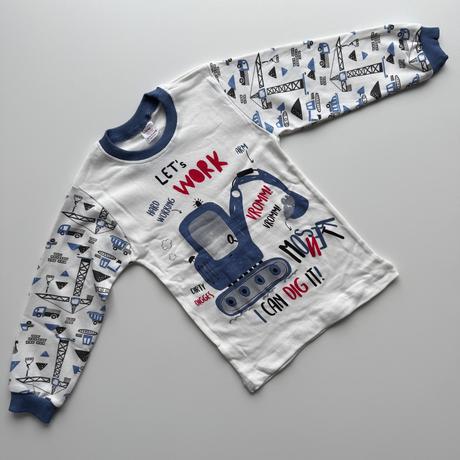 Chlapčenské pyžamo excavator, 92 / 98