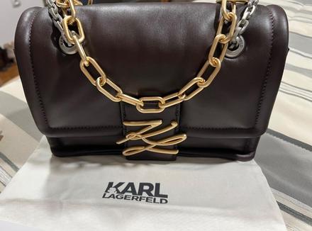 Kabelka hnedá zn. karl lagerfeld, karl lagerfeld