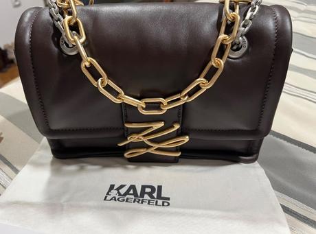 Kabelka hnedá zn. karl lagerfeld, karl lagerfeld