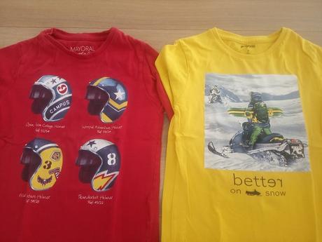 Tričká s dlhým rukávom 5 eur/ ks, 122