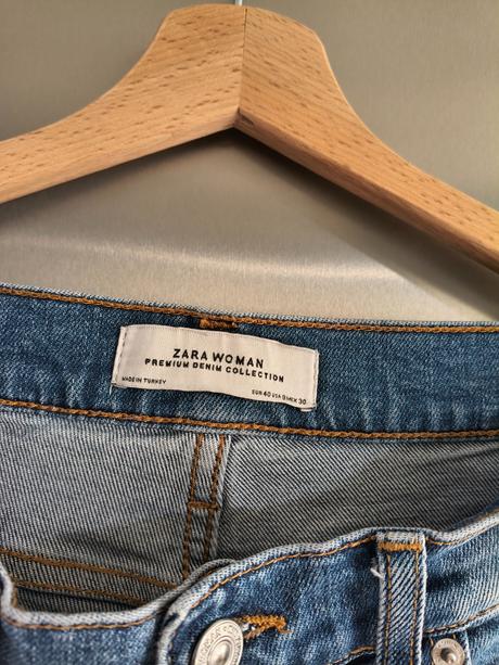 Zara relaxed fit džínsy m-l, zara,l