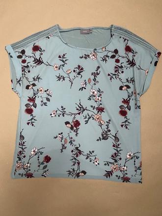 Tričko s kvetinkami l, l