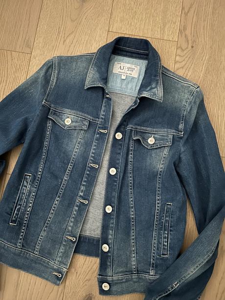 Armani riflová / denim bunda m štýlovka, armani,m