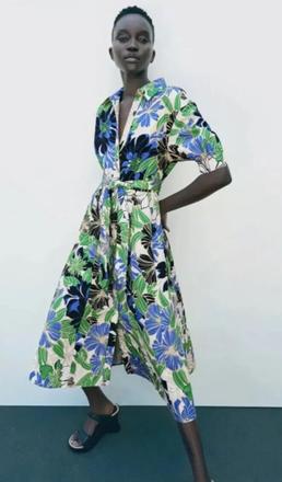 Šaty s visackou, zara,l