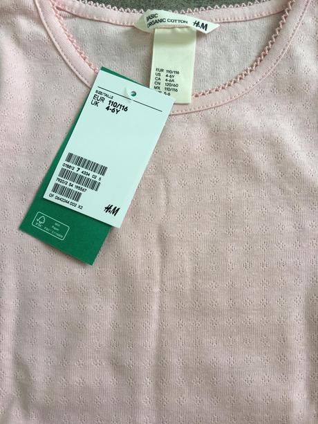 Tričko s dierkovaným vzorom, h&m,110