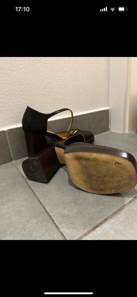 Elegantné topánky na hrubom opätku, humanic,38