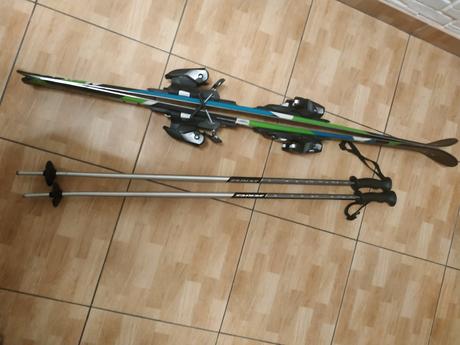 Lyže + palice, elan,120-129 cm