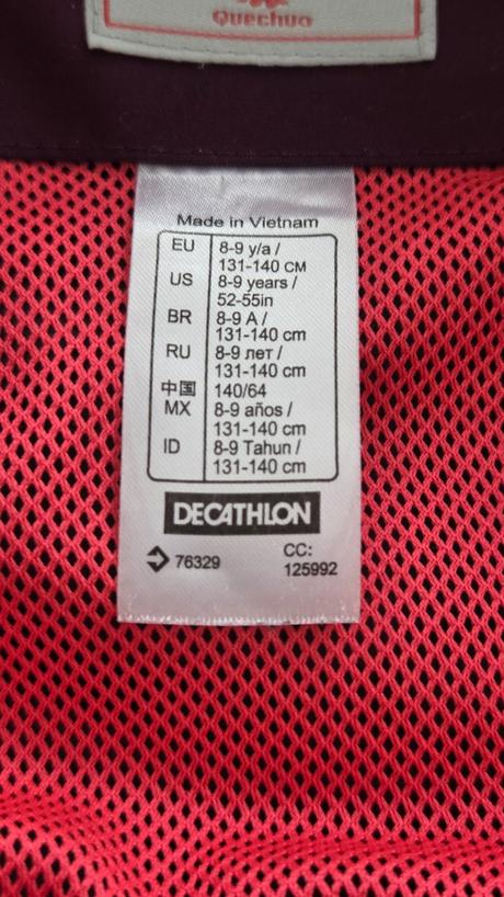 Nepremokavá bunda, quechua,140