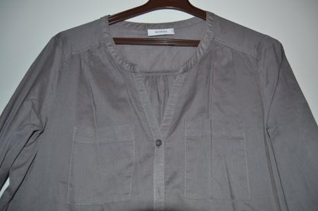 Šedá letná halenka, s