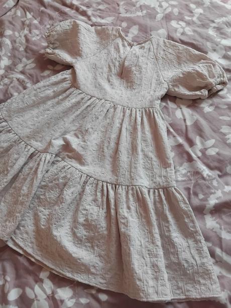 Krémové šaty zara 122, zara,122