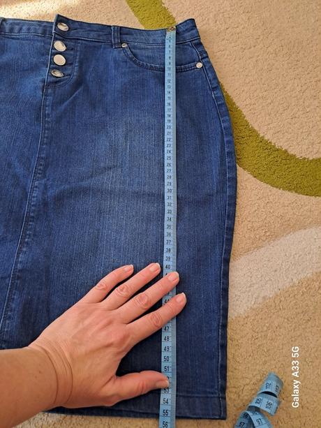 Riflová sukňa č.l, l