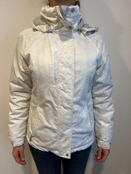 Biela zimná bunda, l