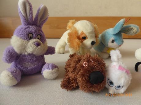 Plyšáky-mickey mouse,zajačiky., 