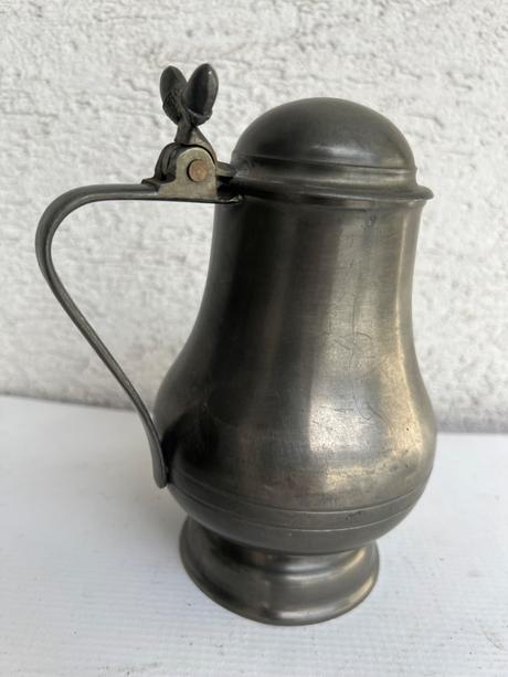 Cinovy dzban krcah kanvica s otvaracim vrchnakom,