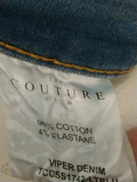 Dámske elastické rifle, couture, s