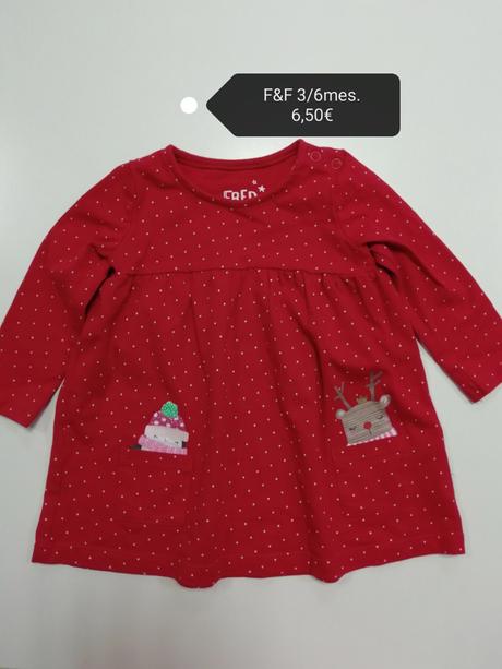 Červené vianočné šaty, f&f,68
