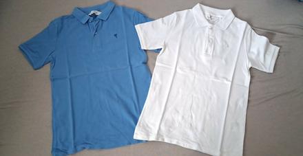 2x polo tričká, h&m,134