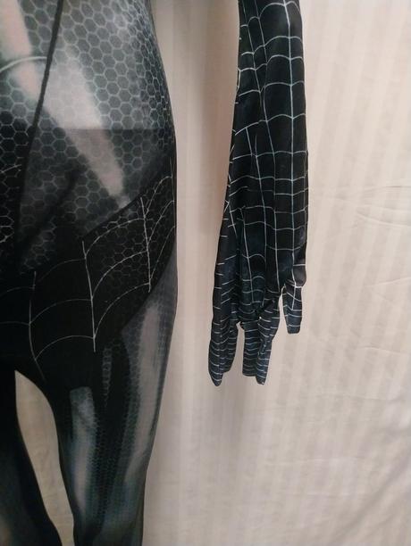 Kostým spider woman čierny, overal, xs, s, m, 